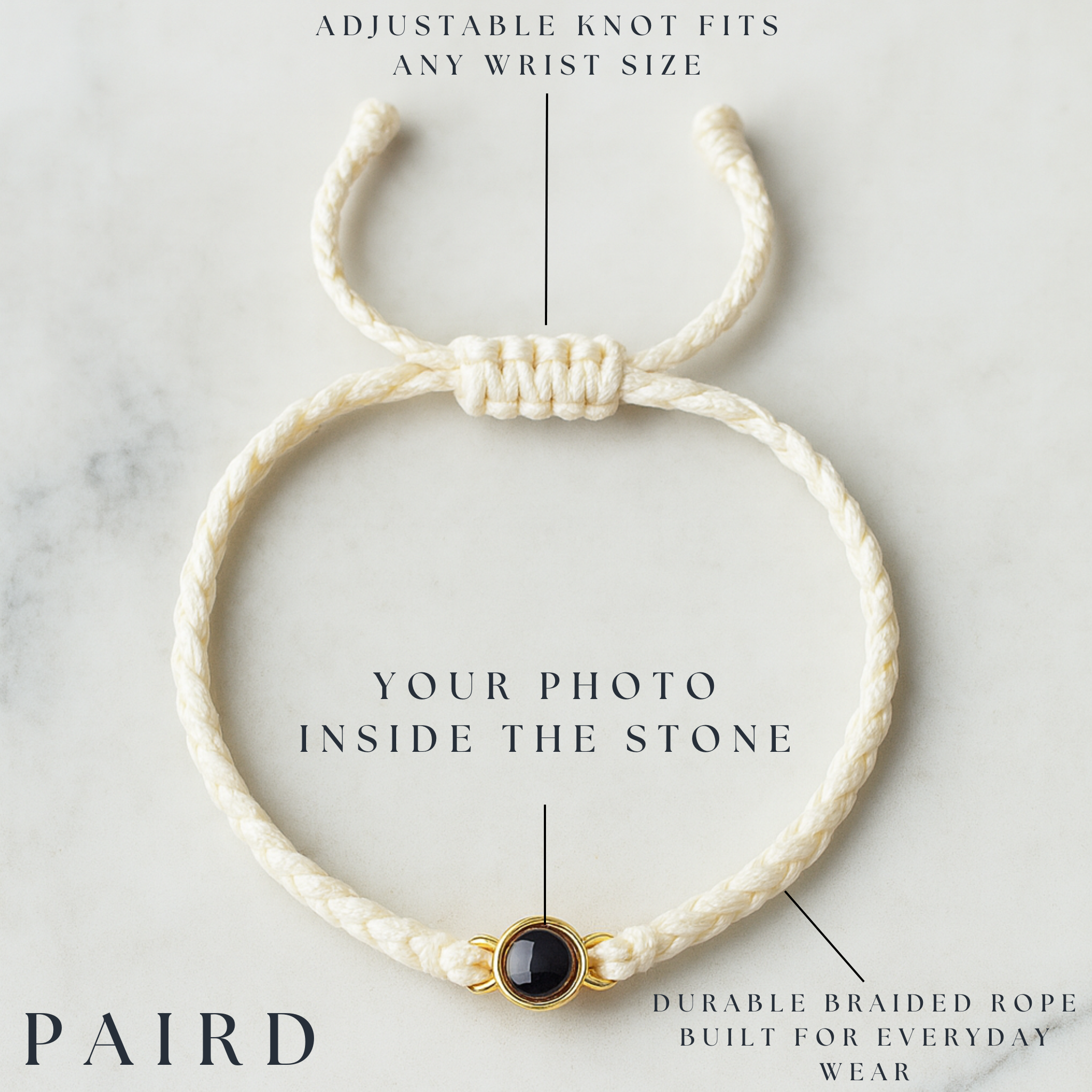 Paird™ Rope Photo Bracelet